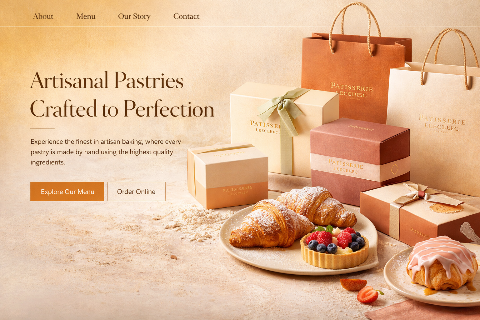 Prestige Developments website mockup